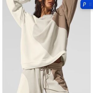 ALO Yoga Make Waves Colorblock Fleece HOODIE